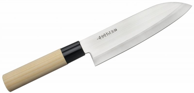 Satake Megumi Nóż Santoku 17cm 420J2 Drewno Uniwersalny