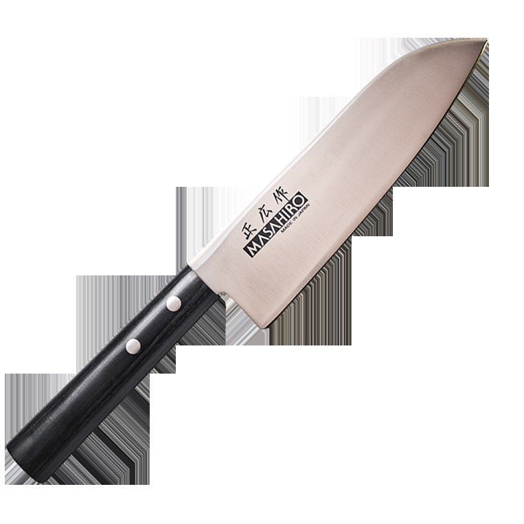 Nóż Masahiro Sankei Santoku 165mm czarny [35841]