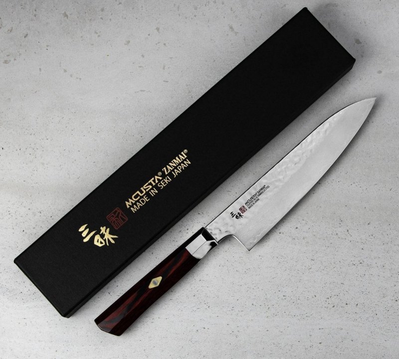 Mcusta Zanmai Supreme Hammered Nóż szefa 18cm