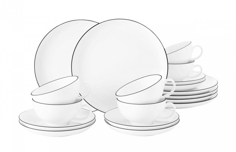 SELTMANN LIDO BLACK LINE Serwis Do Herbaty Dla 6 Osób Lido Black Line Seltman Wieden