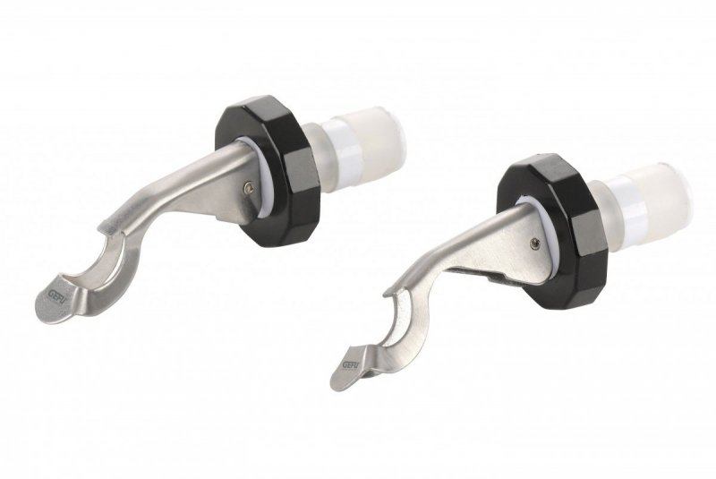 Stopery do butelek Gefu Botelo 2 szt. stalowe 9 cm