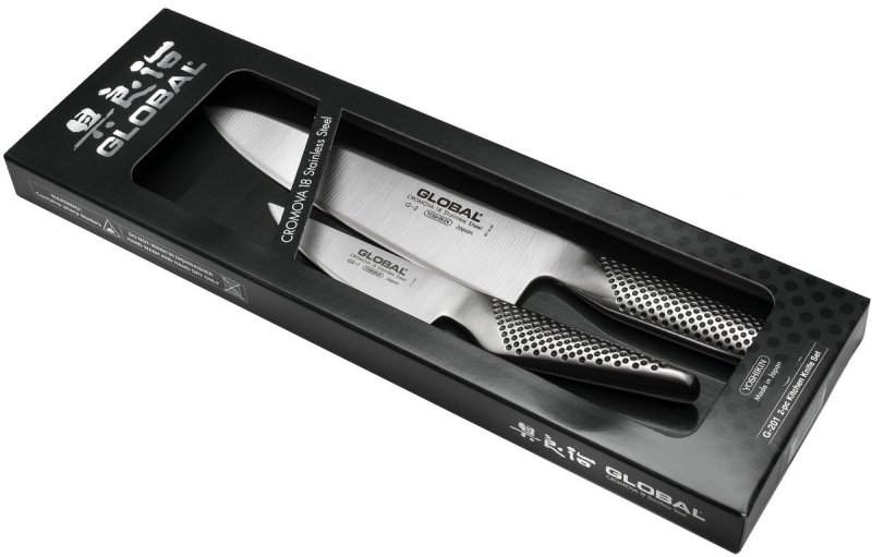 Zestaw 2 Noży: G-2 + Gs-1 Global, uniwersalny Zestaw