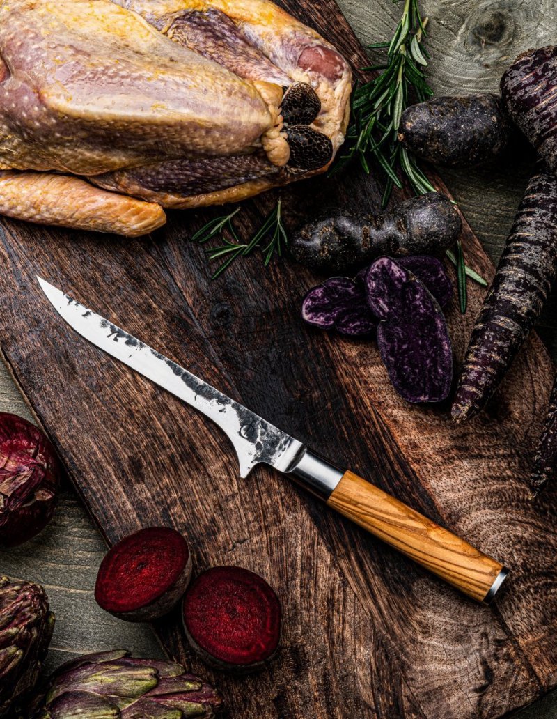 Nóż Forged Trybownik Drewno Oliwne Pudełko 16 Cm