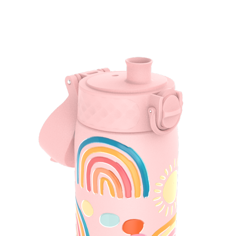 Butelka stalowa Ion8 Rainbows 600ml, lekka, szczelna, z ustnikiem