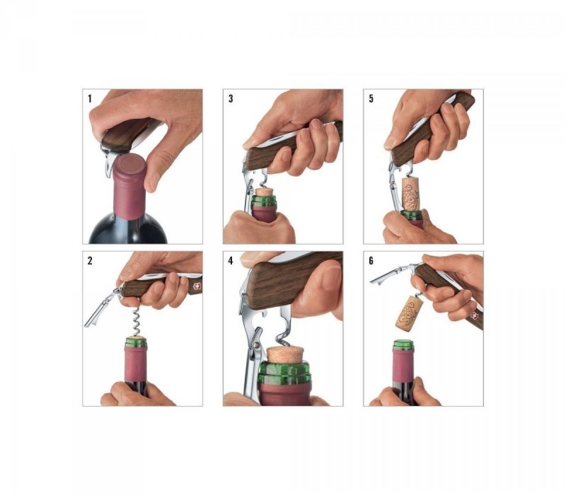 Scyzoryk  Victorinox Delemont Wine Master, 130 mm, drzewo orzechowe 0.9701.63