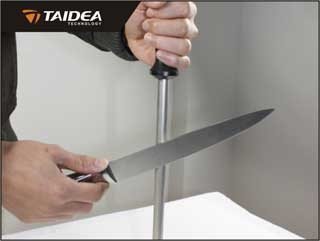 Ostrzałka diamentowa Taidea 600 - Lekka, stalowa z monokrystalicznym ścierniwem, do noży kuchennych i ceramicznych - 255 mm - Taidea