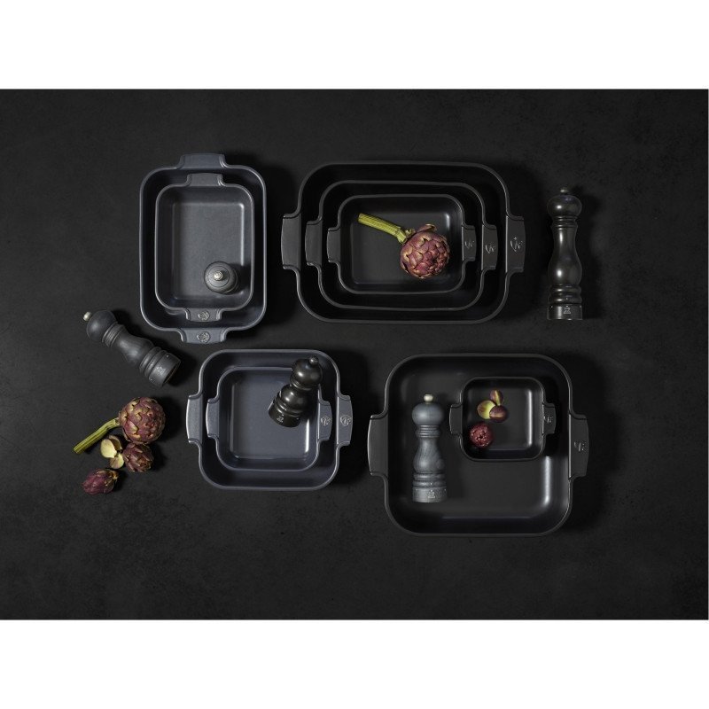 APPOLIA Naczynie kwadratowe 36 cm Satin Black