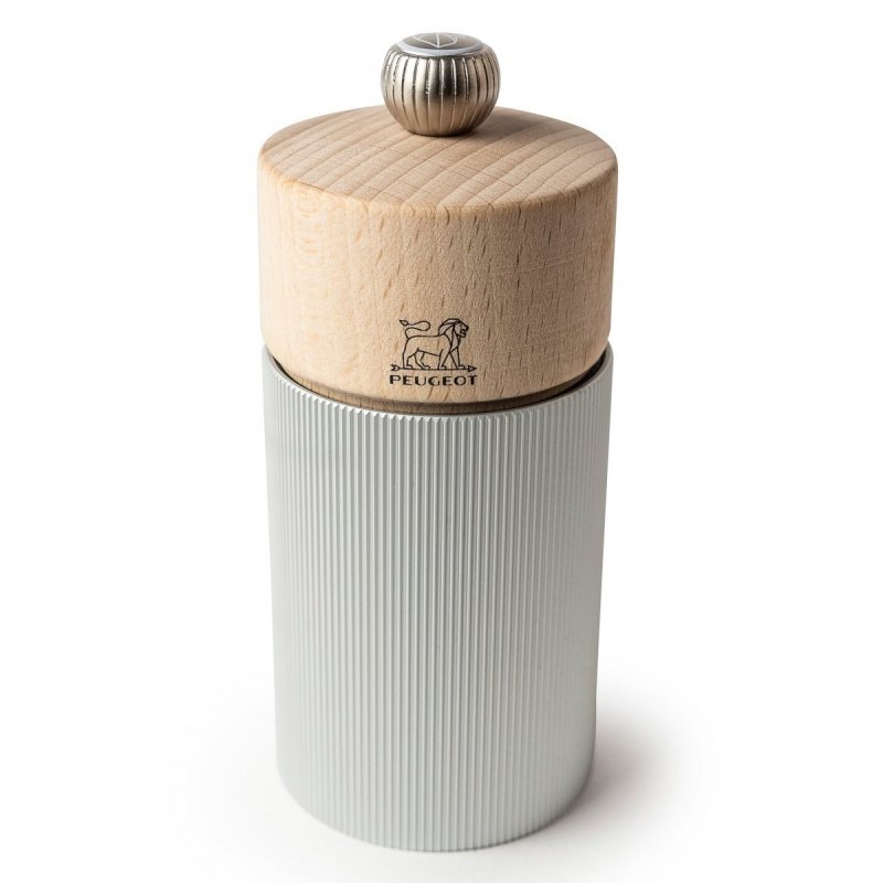 Line Młynek do soli 12 cm Natural Aluminium Peugeot