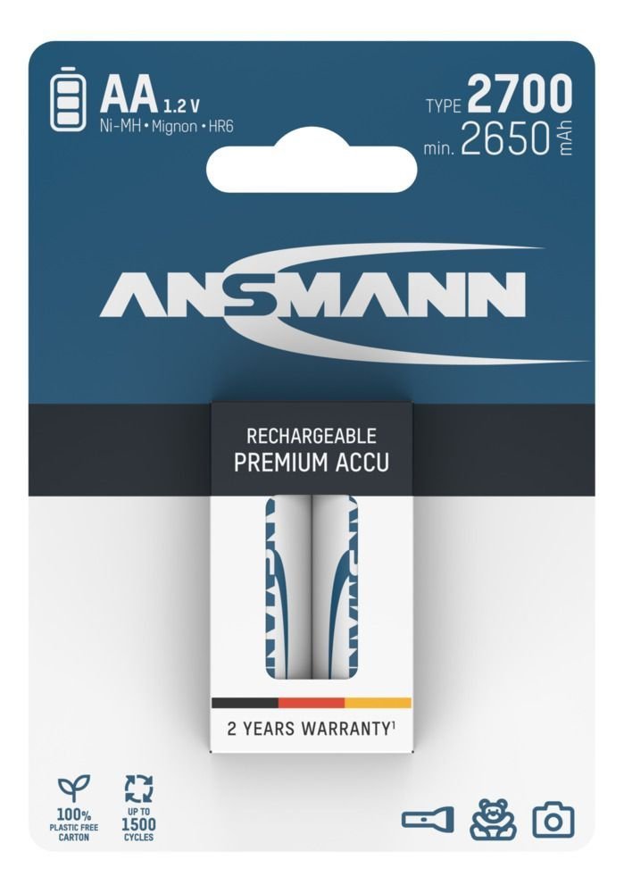 Akumulator Ansmann NiMH AA/HR6 typ 2700, 2 szt