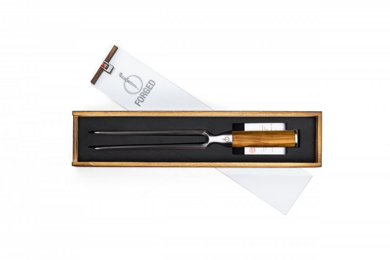 Widelec do mięsa Forged  drewno Oliwne pudełko