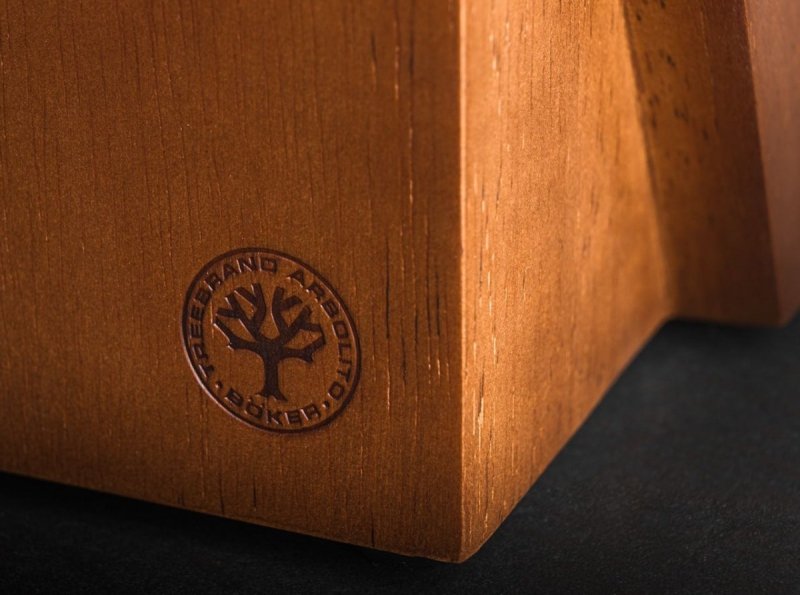 Drewniany Blok na Noże Boker Gusto Wood Brown – Praktyczny i Elegancki