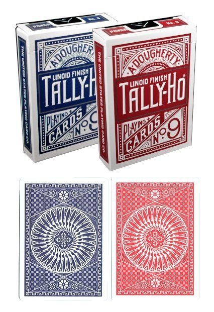 Karty Tally Ho Circle Back, Poker Czerwone