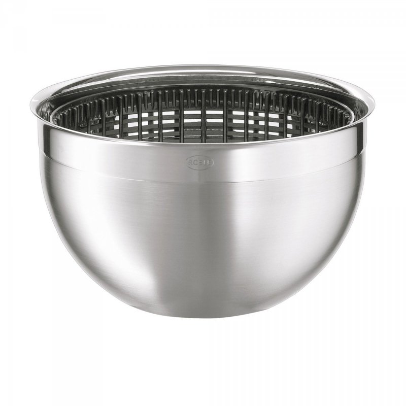 Suszarka wirówka do sałaty szklana pokrywą 24cm - Roesle