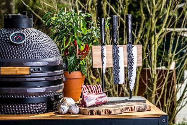 Zestaw 3 noży Forged Brute - szefa, tasak, uniwersalny, stal 440C