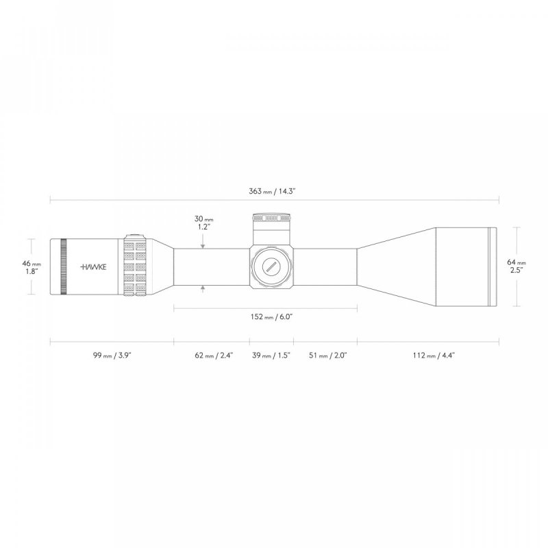 Luneta celownicza Hawke SideWinder 30 6-24X56 SR Pro Gen II