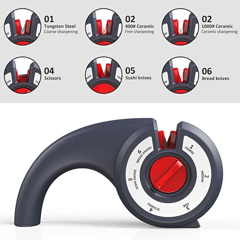 Wielofunkcyjna ostrzałka Taidea do noży i nożyczek