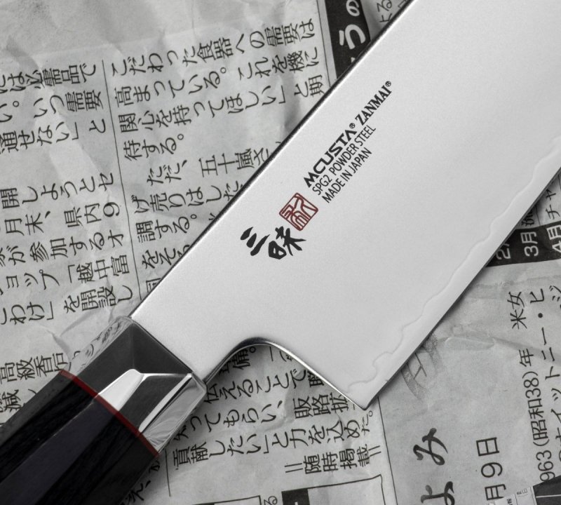 Mcusta Zanmai Revolution Nóż Santoku 18cm