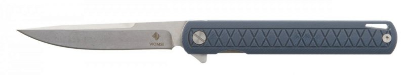 Womsi Wolf nóż składany blue G10 14C28N