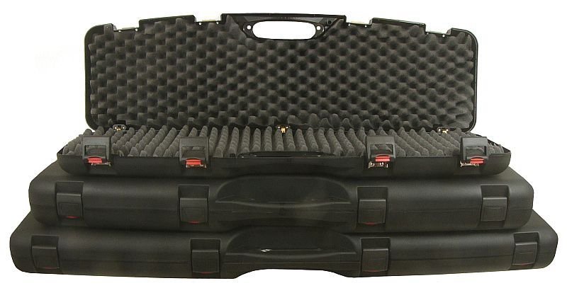 Kufer na broń czarny z zatrzaskiem 125x25x11cm