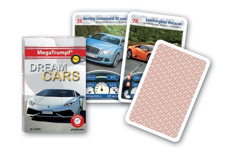 Karty Piatnik Quartet Samochody Marzeń - Gra Karciana dla 2-4 Graczy