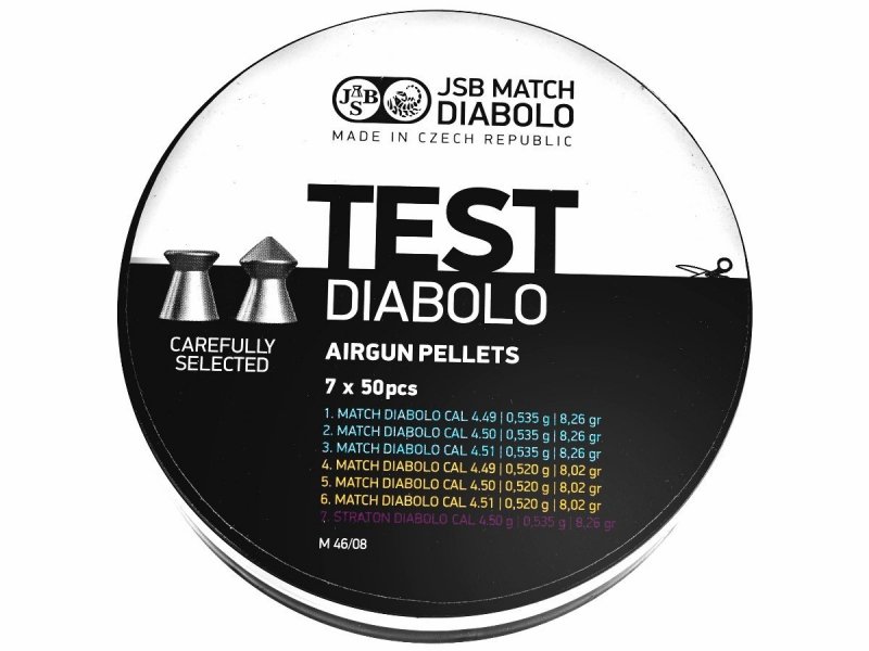 Śrut diabolo JSB Tester Pistol 4,5 mm 350 szt. 0,520-0,535