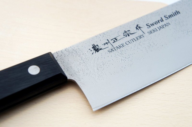 Nóż Nakiri Satake Nashiji 16cm, stal 420J2, do warzyw