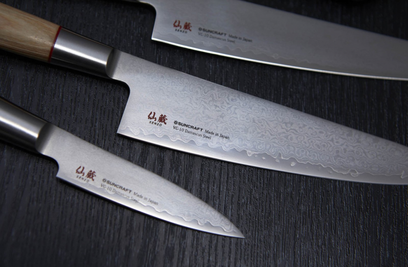 Nóż kuchenny Suncraft SENZO TWISTED OCTAGON Santoku 167 mm