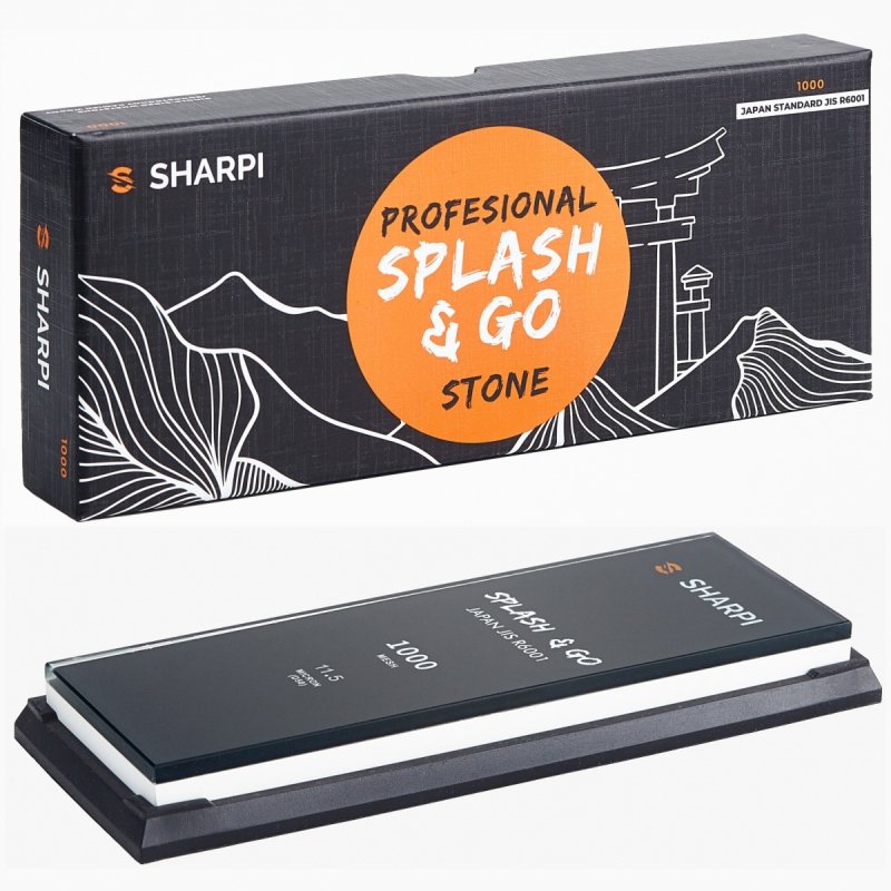 SHARPI Ostrzałka do noży - Kamień wodny Splash & Go 1000