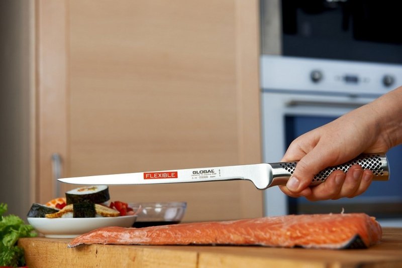 Szwedzki nóż do filetowania elastyczny 21cm Global G-30