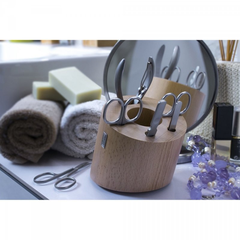 Pojemnik Do Przechowywania Przyborów Do Manicure Z Drewna Bukowego Artelegno