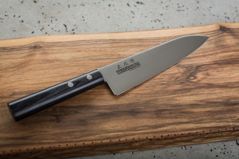 Nóż Masahiro Sankei Chef 180mm czarny [35842]