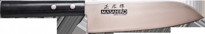 Nóż Masahiro Sankei Santoku 165mm czarny [35841]