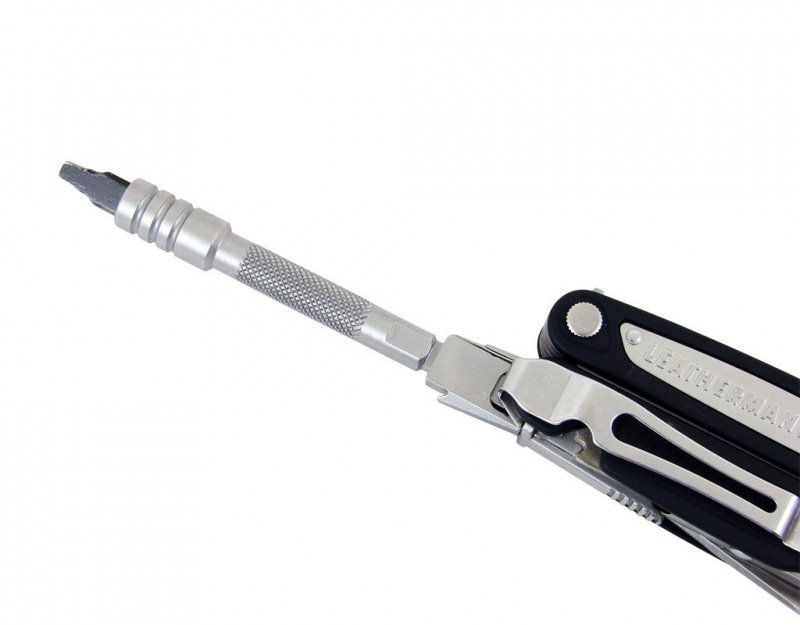 Przejściówka Leatherman Bit Driver Extender - Wydłużenie zasięgu, kompatybilna z bitami 1/4", stal nierdzewna, do multitooli i narzędzi wielofunkcyjnych - 8,25 cm - Leatherman