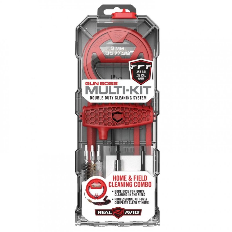 Zestaw narzędzi do czyszczenia broni Real Avid Gun Boss Multi-Kit do .357 / .38 / 9 mm