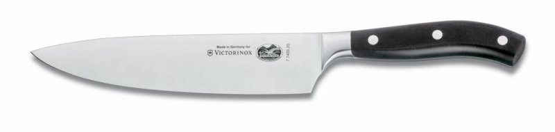 Victorinox Nóż Szefa Kuchni Kuty - Kute ostrze z wysokowęglowej stali, ergonomiczna rękojeść, precyzyjne cięcie - 20 cm - Model 7.7403.20G