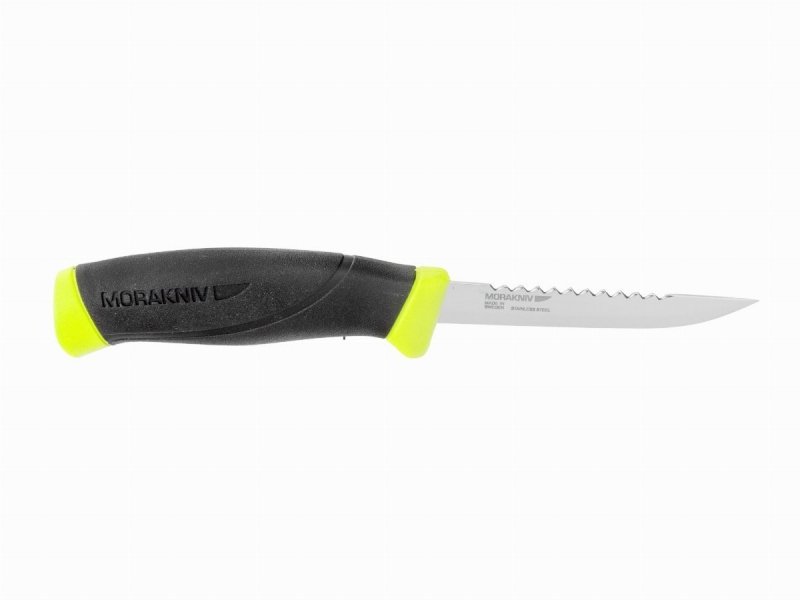 Nóż do filetowania Mora Fishing Comfort Scaler - Lekka stal Sandvik, gumowana rękojeść, z klipsem do wędkowania - 98 mm - Morakniv