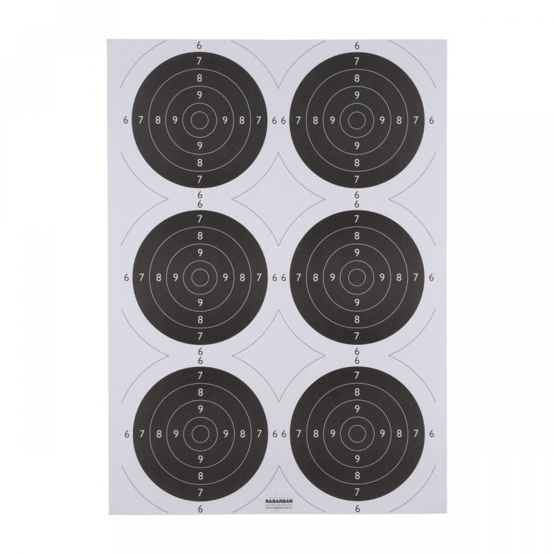 Tarcza strzelecka TS-2x6 trening - pakiet 50 szt.