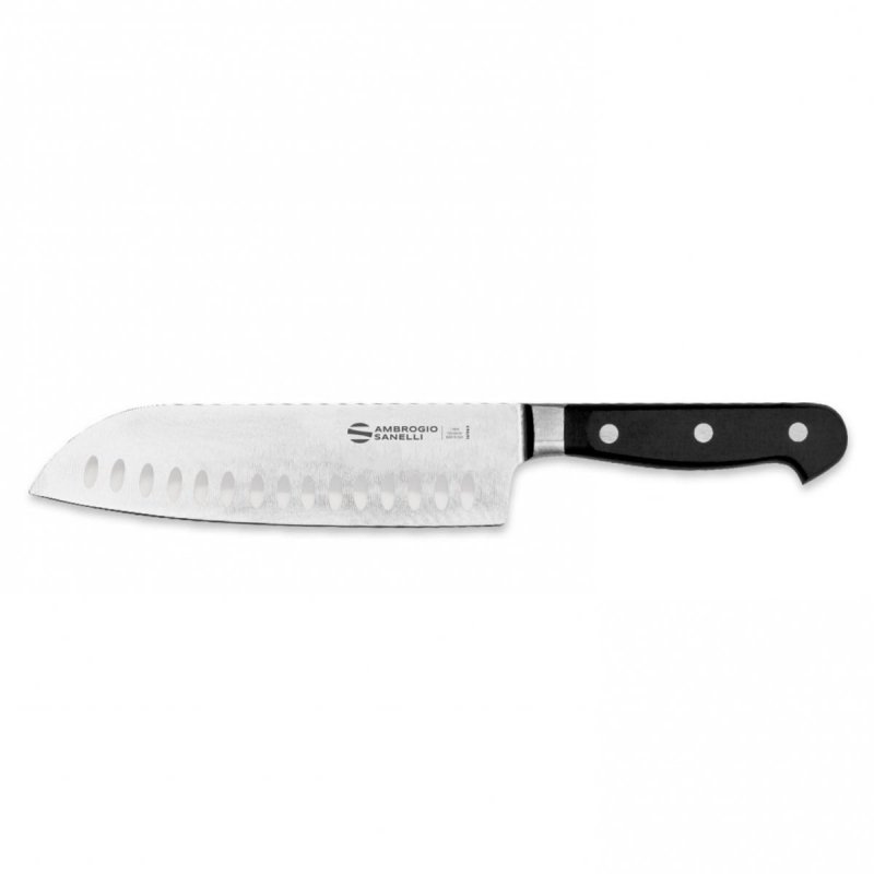 Nóż Santoku Ambrogio Sanelli Maitre 18cm, stal NITRO-B, ergonomiczny