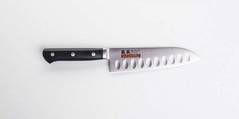 Nóż Masahiro Mv-h Santoku Dimple 175mm [14993] uniwersalny