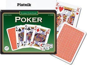 Karty Piatnik Poker Talia 63x88 mm z Kośćmi