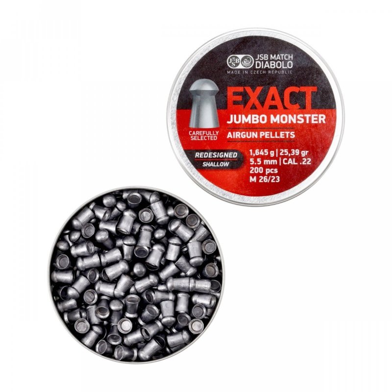 Śrut diabolo JSB Exact Jumbo Monster Redesigned Shallow 200 szt.