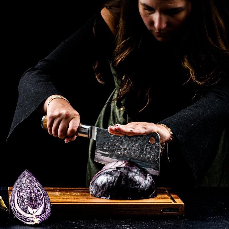 Tasak uniwersalny Forged Olive, stal nierdzewna, drewno oliwne