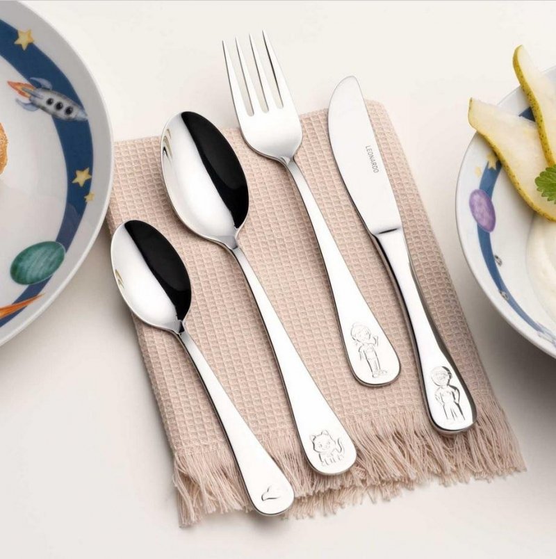 Zestaw 4cz sztućców dla dzieci  BAMBINI