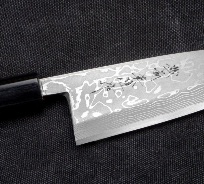 Hideo Kitaoka Shirogami Satin Nóż Deba 16,5cm