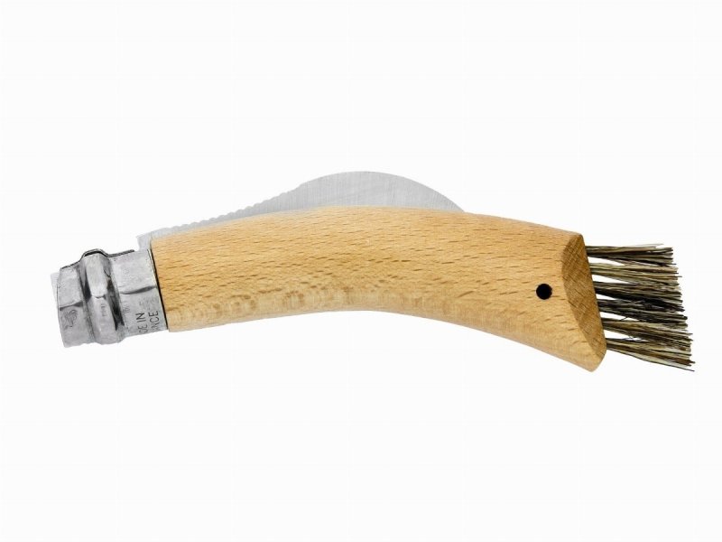 Nóż składany Opinel 8 INOX - Ostrze ze stali nierdzewnej, blokada Viroblock, nóż do grzybobrania i turystyki - 8,5 cm - Opinel