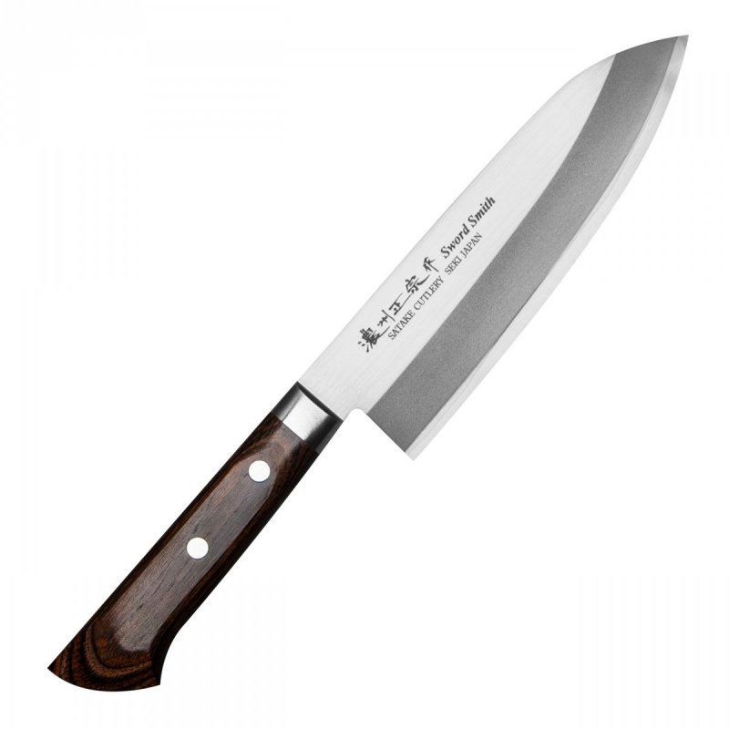 Satake Cutlery Mfg Unique Aus-8 nóż Santoku 17 Cm uniwersalny