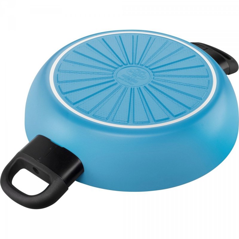 Patelnia Głęboka 2H Z Pokrywką 28 Cm Niebieska Caprera Ballarini