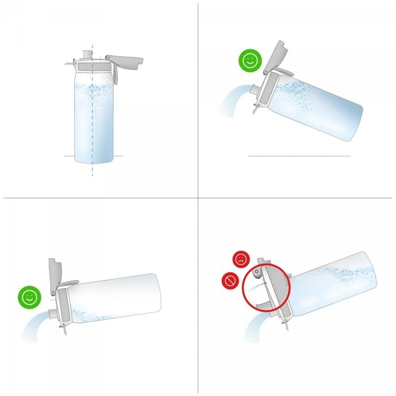 Butelka Ion8 Bpa Free I8rf500red Red