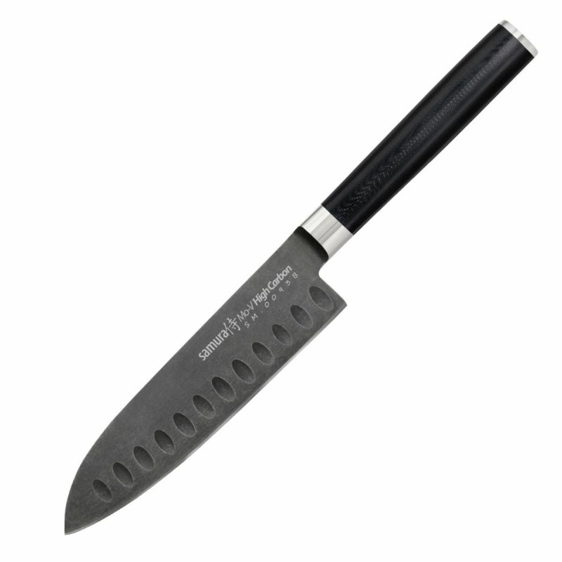 Samura MO-V Stonewash mały Nóż Szefa Kuchni 138mm– Stal AUS-8, Rękojeść G10