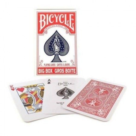 Karty Bicycle Big Box 17,8x11,4cm Ogromne 54szt Air-Cushion